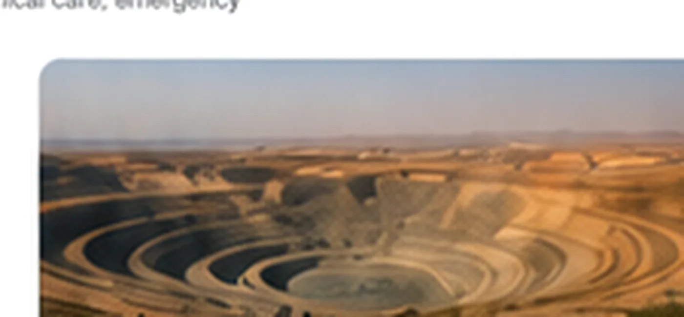 Open-pit mine representing the Kayelekera Uranium Mine project